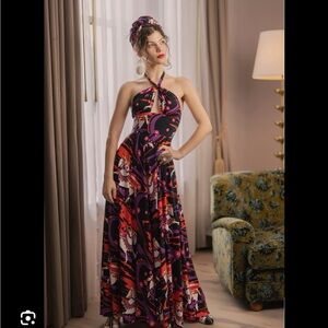 Trashy Diva Lugky Yves Carousel Halter Dress